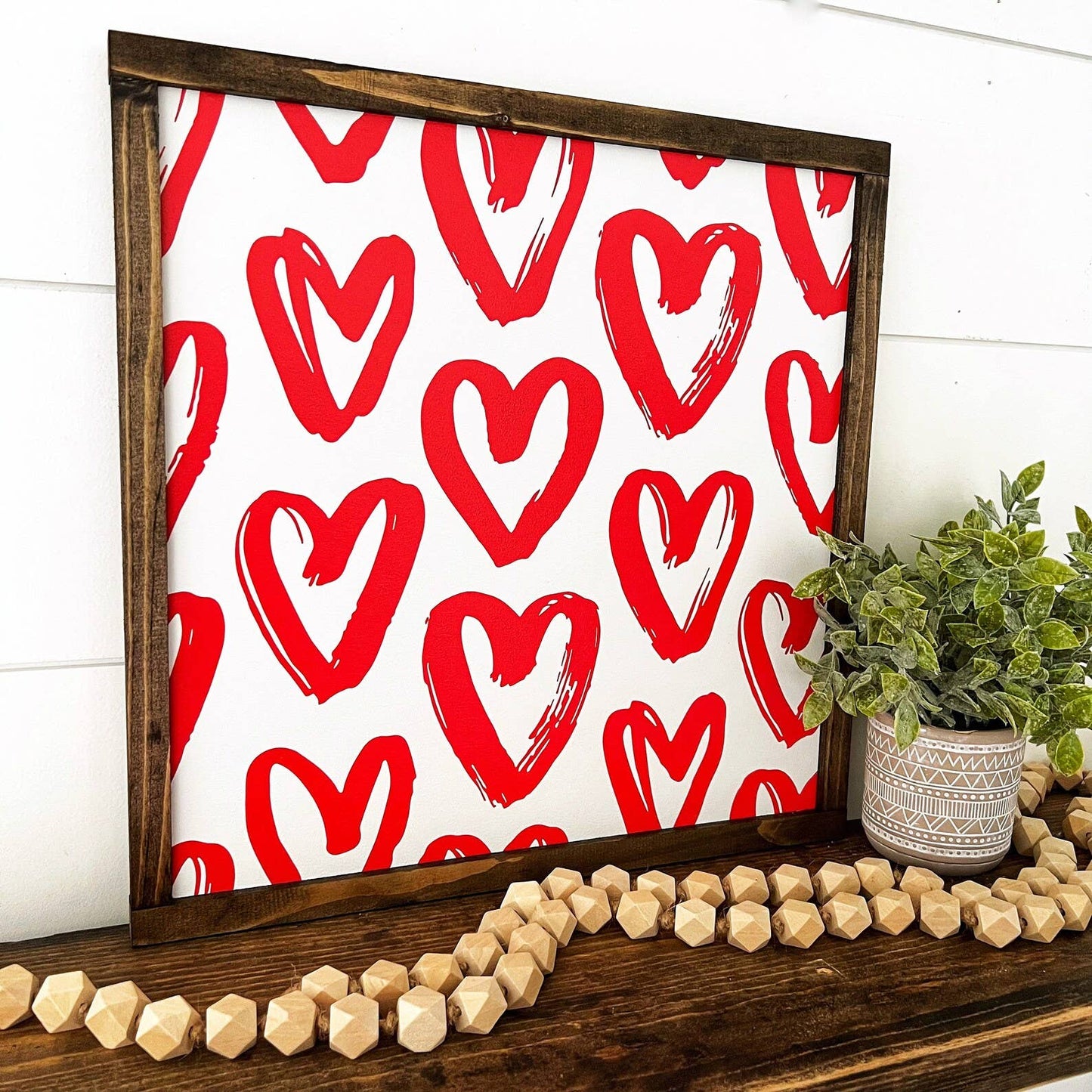Chunky Hearts Layering Sign