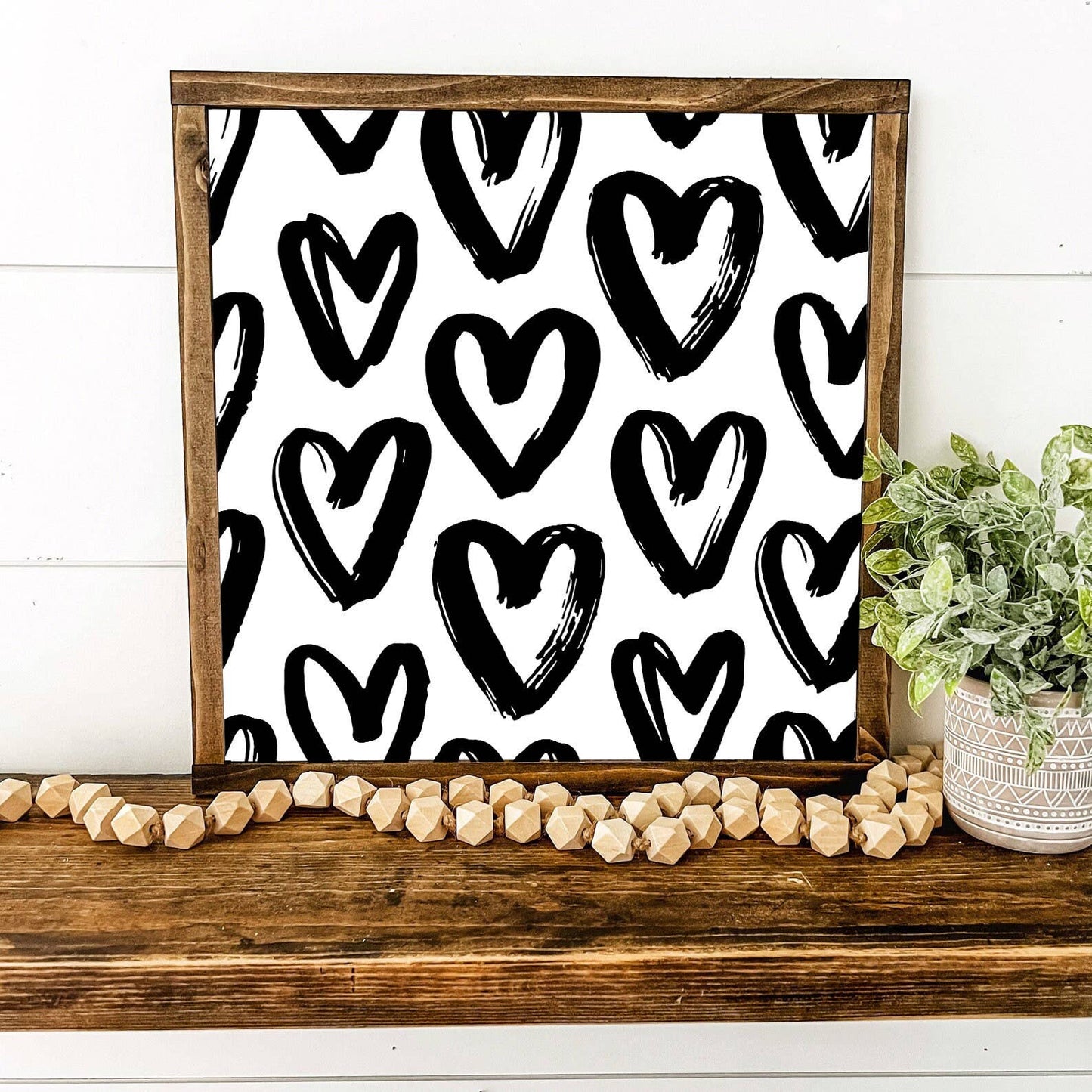 Chunky Hearts Layering Sign