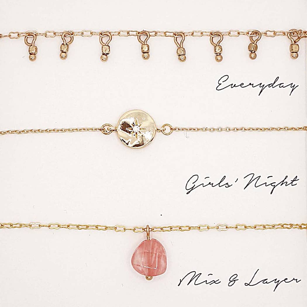 3PC Assorted Layering Pendant Necklace Gift Set
