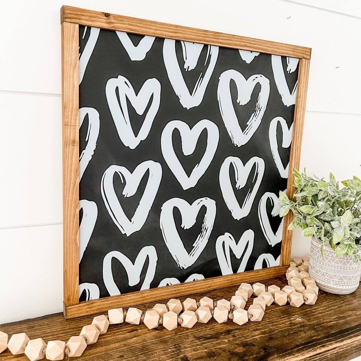 Chunky Hearts Layering Sign