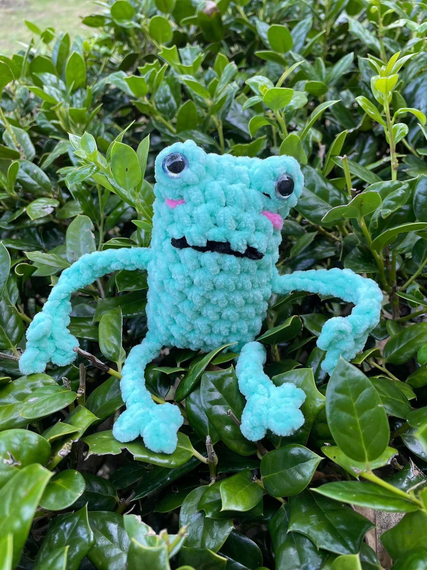 Handmade Crochet Leggy Frogs
