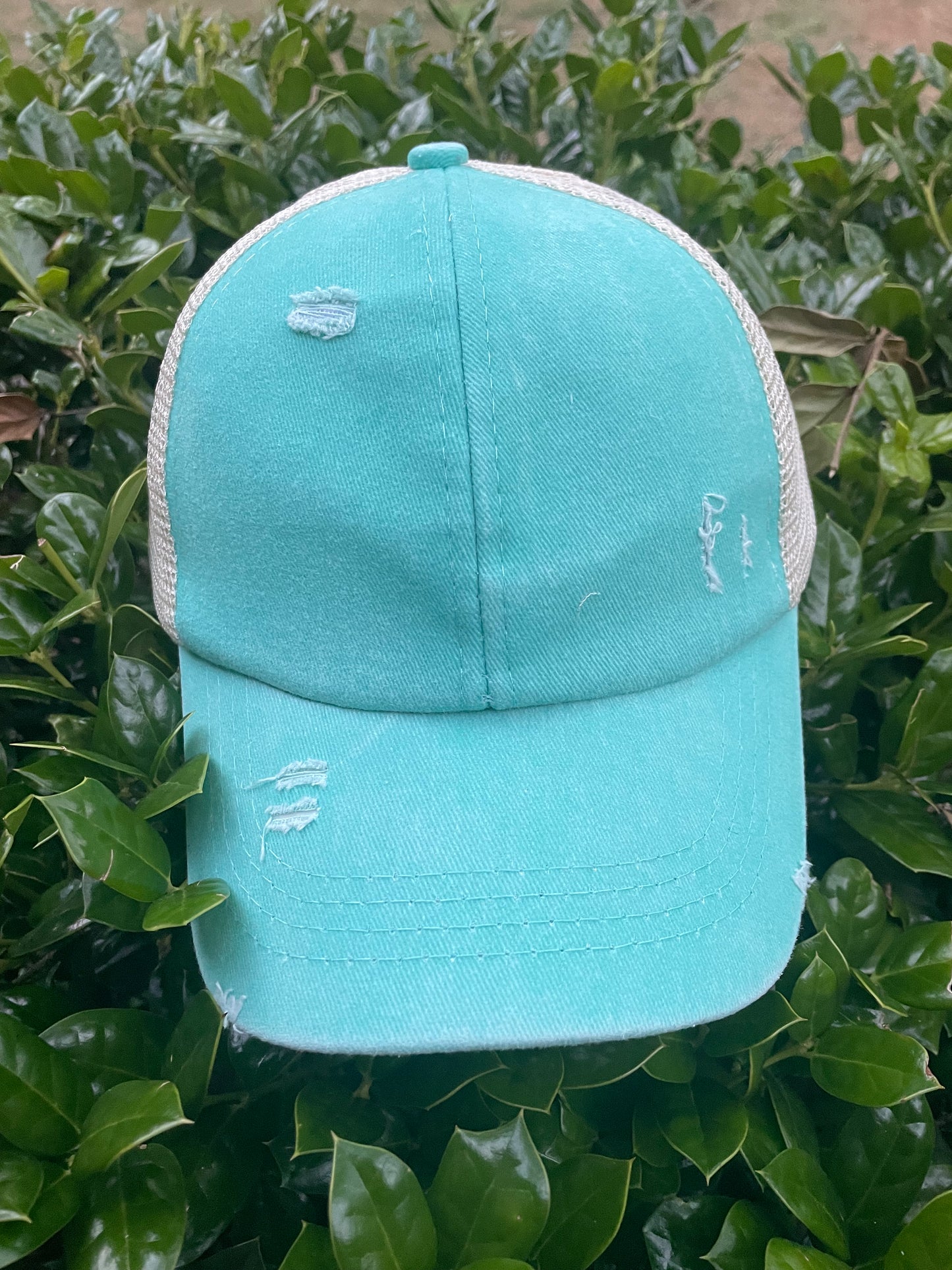 Youth Monogram Criss Cross Hat - Custom embroidery