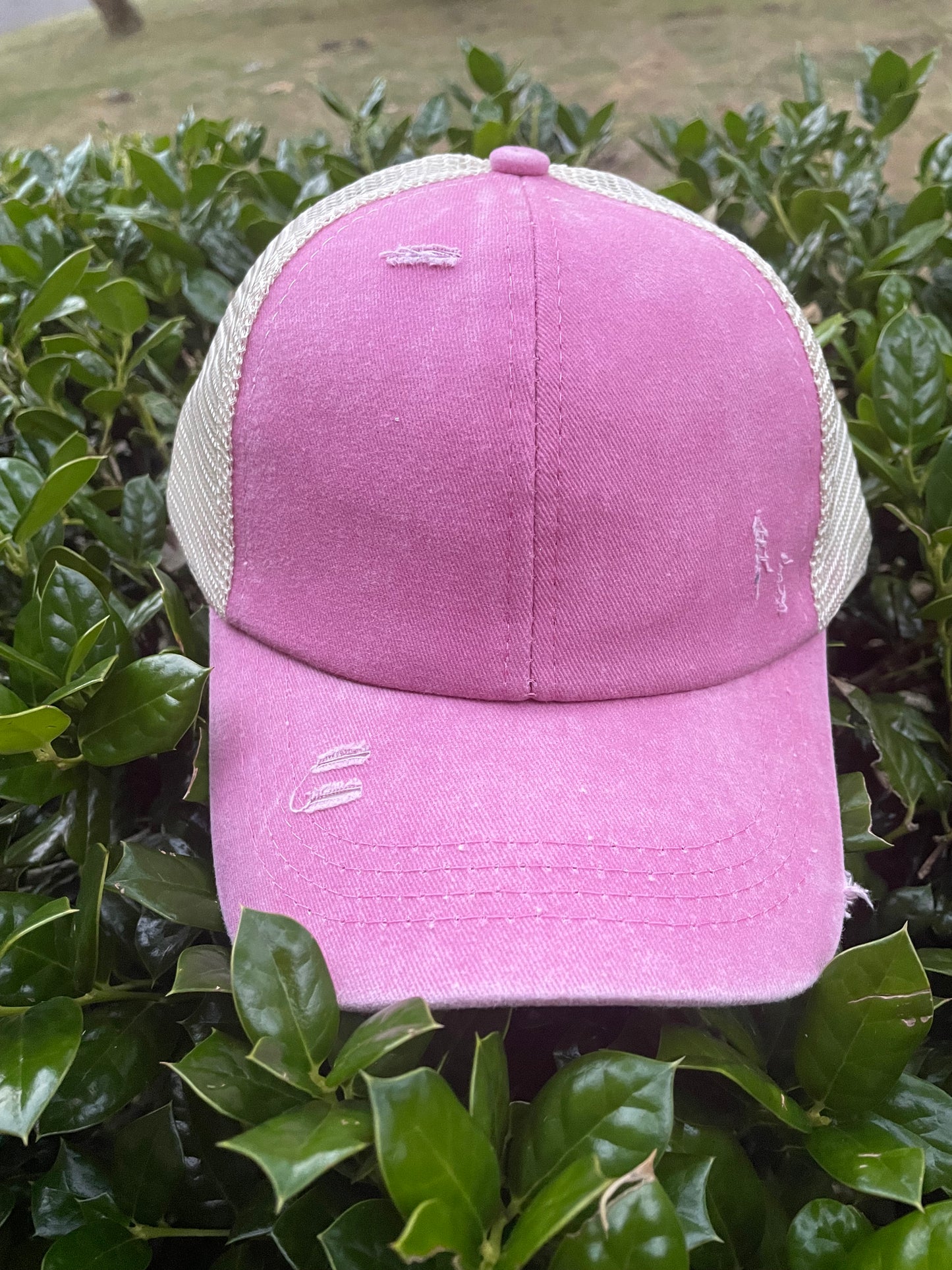 Youth Monogram Criss Cross Hat - Custom embroidery