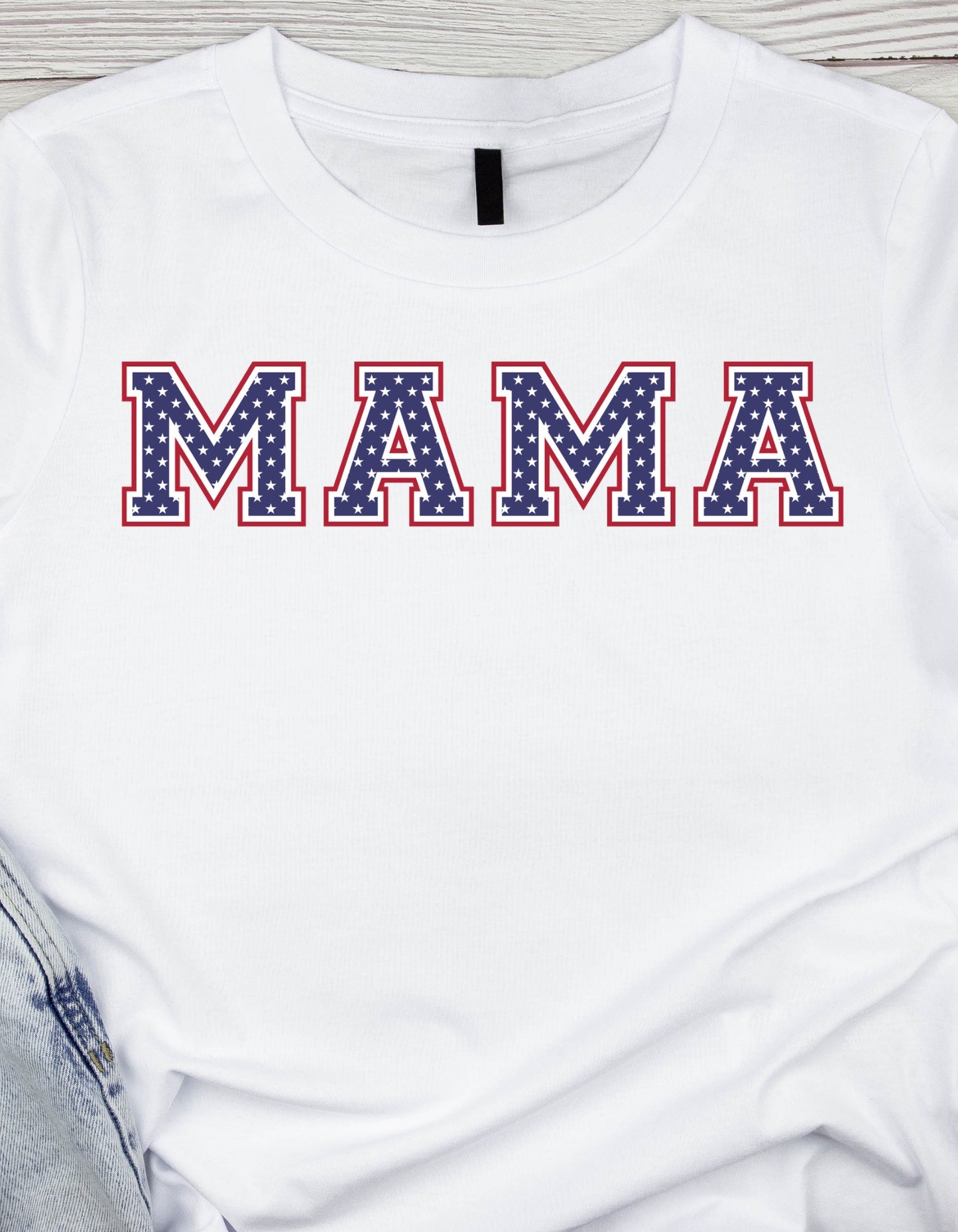 Mama Patriotic Graphic Tshirt