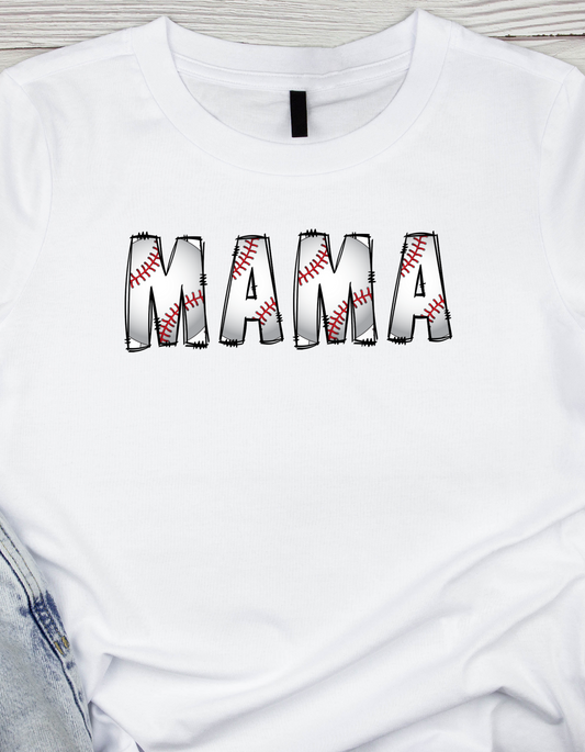 Mama Baseball Graphic Tshirt