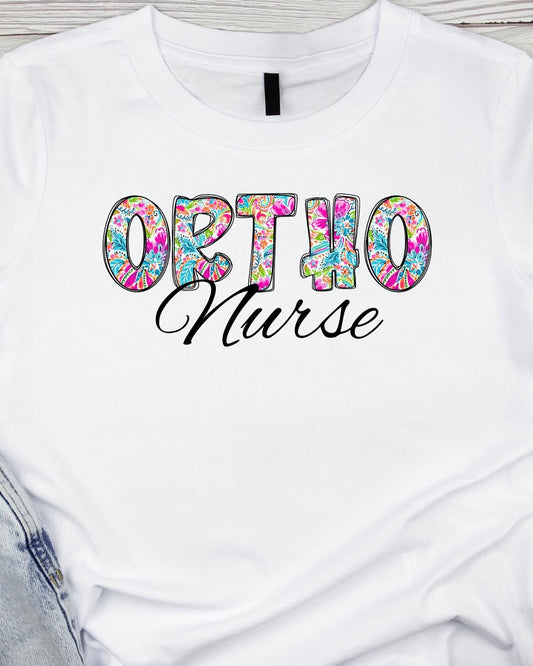 Ortho Nurse Graphic Tshirt