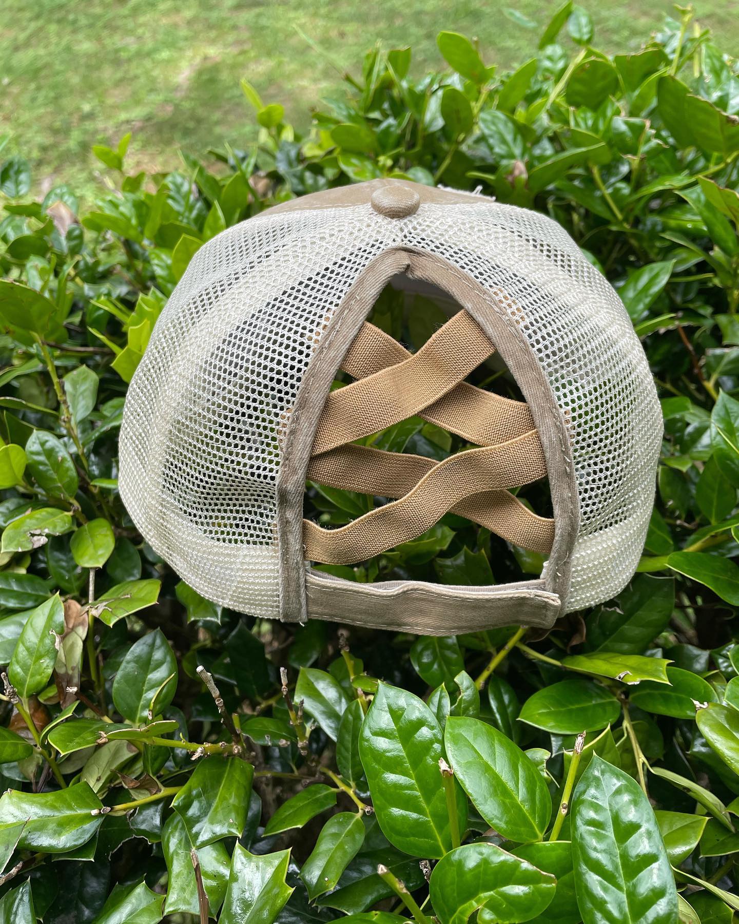 Monogram Criss Cross Hat - Custom embroidery