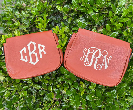 Monogram Crossbody Purse - Custom Embroidery