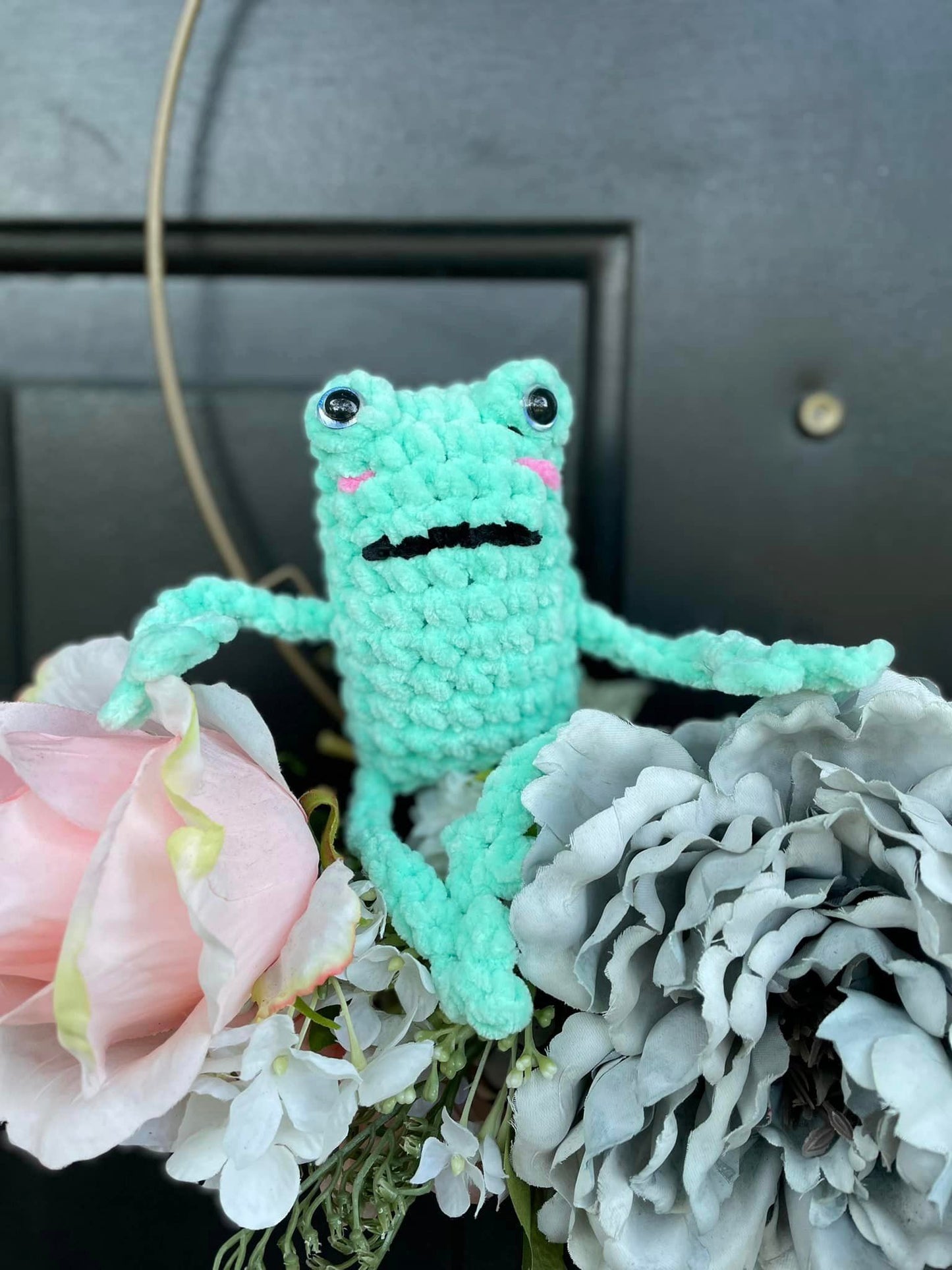 Handmade Crochet Leggy Frogs