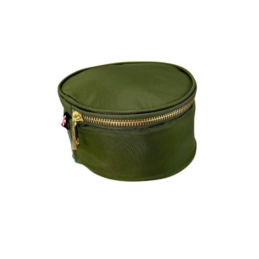 6" Olive Nylon Button Bag | Mint